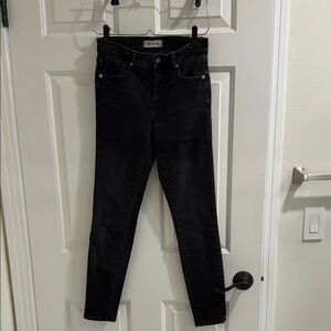 Madewell Women's Black High Riser Skinny Skinny Jeans